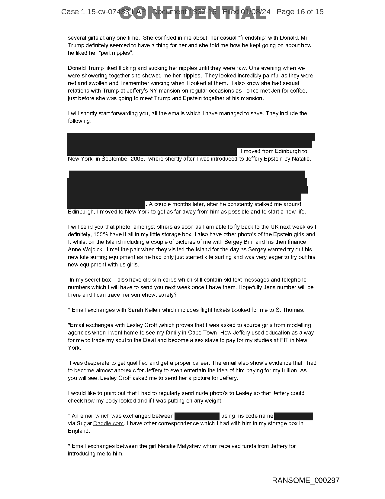 Exhibit 6, unredacted